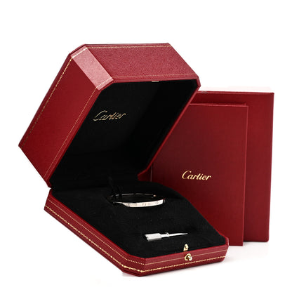 Cartier 18K White Gold Small LOVE Bracelet 16 4 of 4