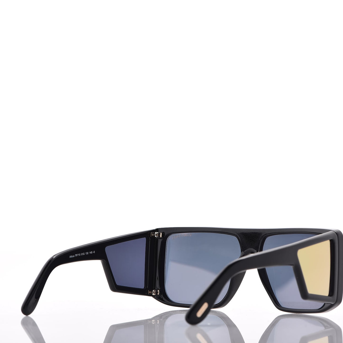 Square Atticus Sunglasses TF710 Black Gold