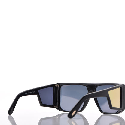 Tom Ford Square Atticus Sunglasses TF710 Black Gold 4 of 8