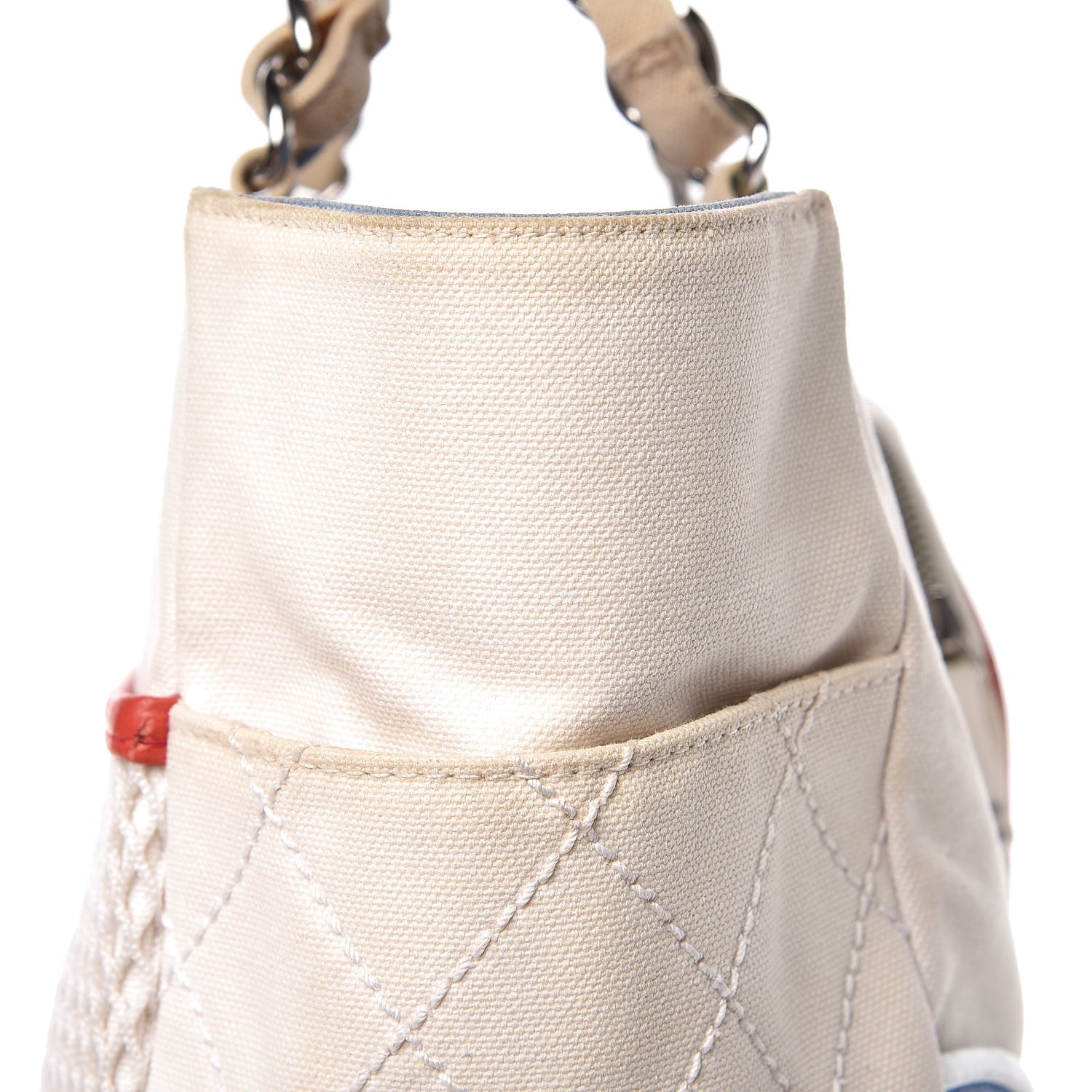 Chanel Canvas Quilted N°5 Shopping Tote Beige 18 of 24
