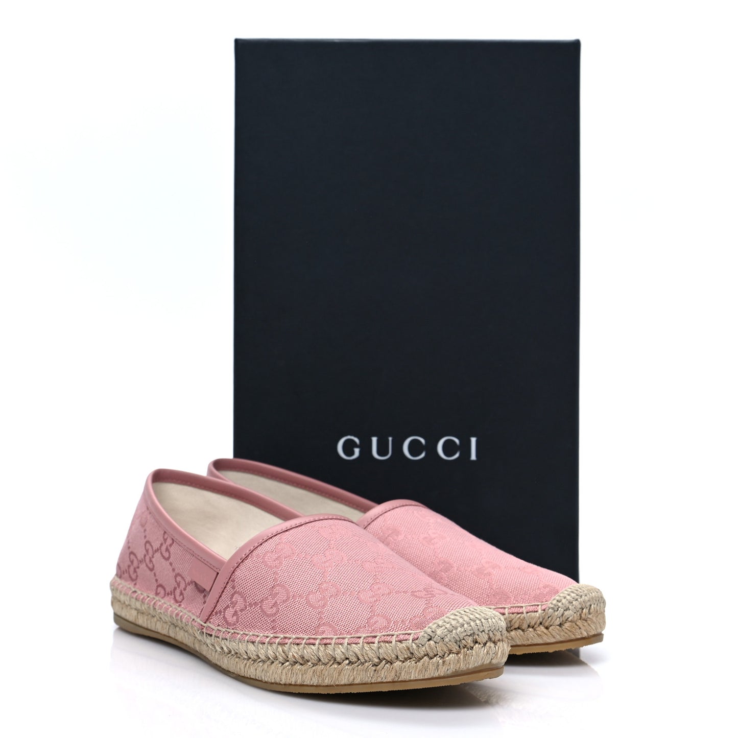 Monogram Espadrilles 37.5 Soft Pink
