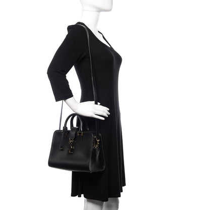 Saint Laurent Calfskin Monogram Baby Cabas Black 2 of 9