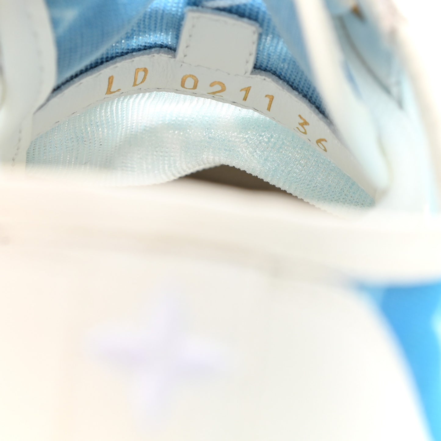 Technical Fabric Calfskin Monogram Stellar Sneakers 36 Blue