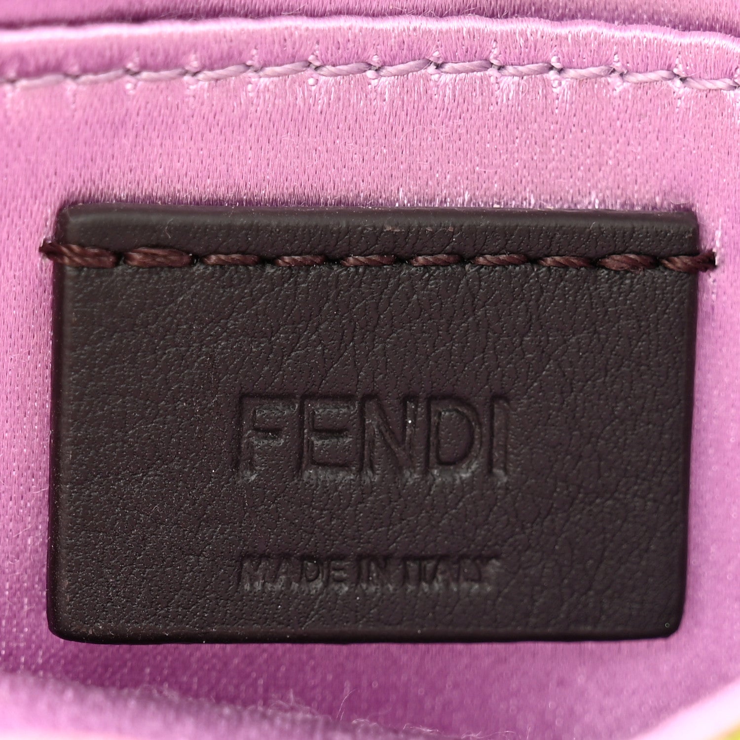 Fendi Sequin Paillettes Shiny Nappa Sex and the City Nano Maxi Buckle Baguette Charm Wasabi 6 of 11