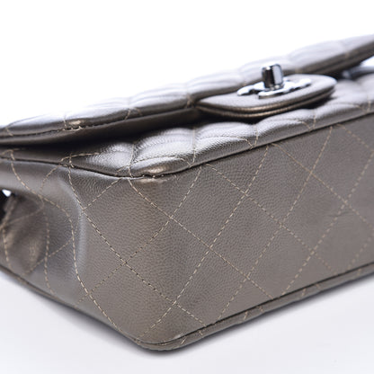 Chanel Metallic Caviar Quilted Mini Rectangular Flap Bronze 9 of 17