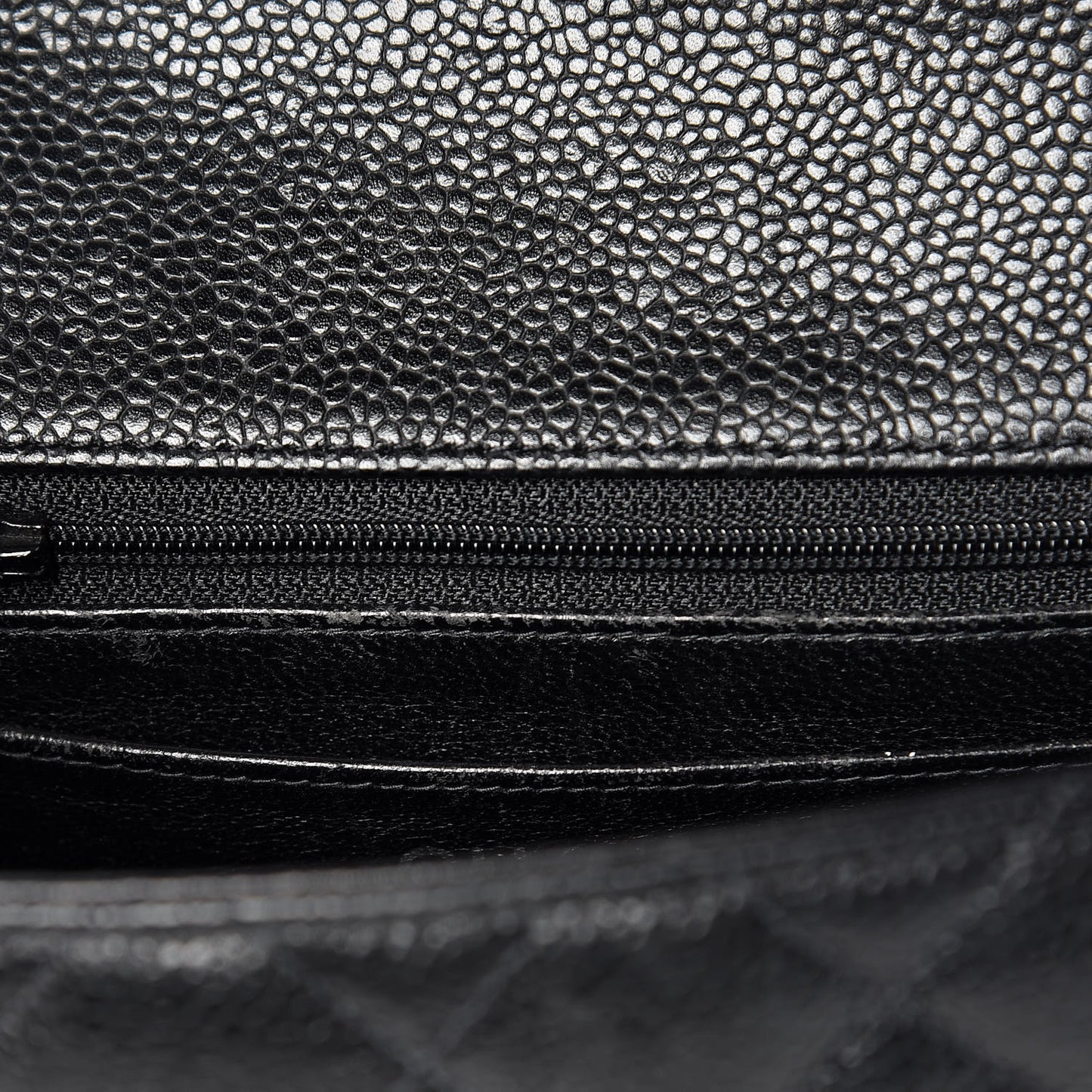 Caviar Quilted Mini Square Flap Black