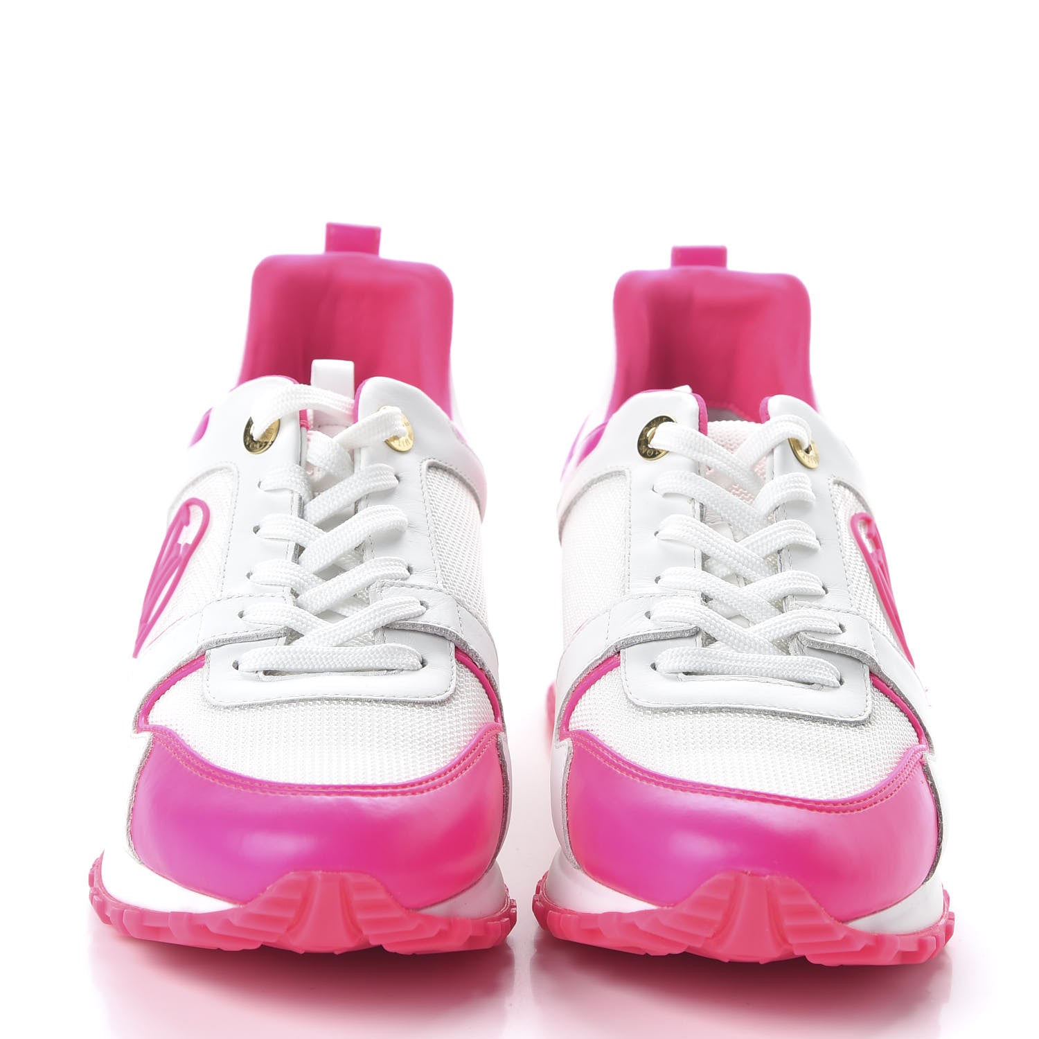 Louis Vuitton Calfskin Run Away Sneakers 38.5 Rose 2 of 8