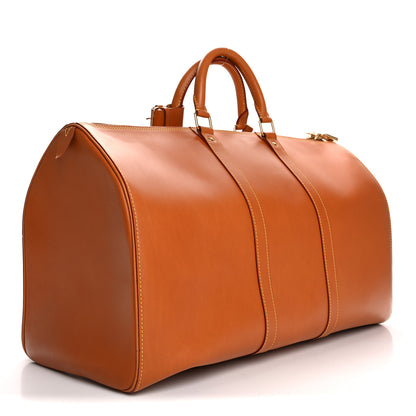 Louis Vuitton Nomade Teck Keepall 50 Caramel 2 of 10