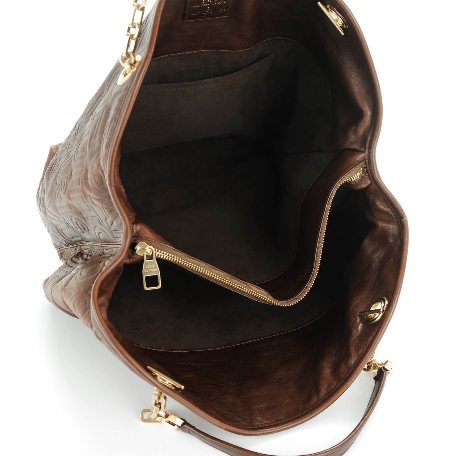 Louis Vuitton Monogram Paris Souple Whisper GM Chocolate 5 of 9