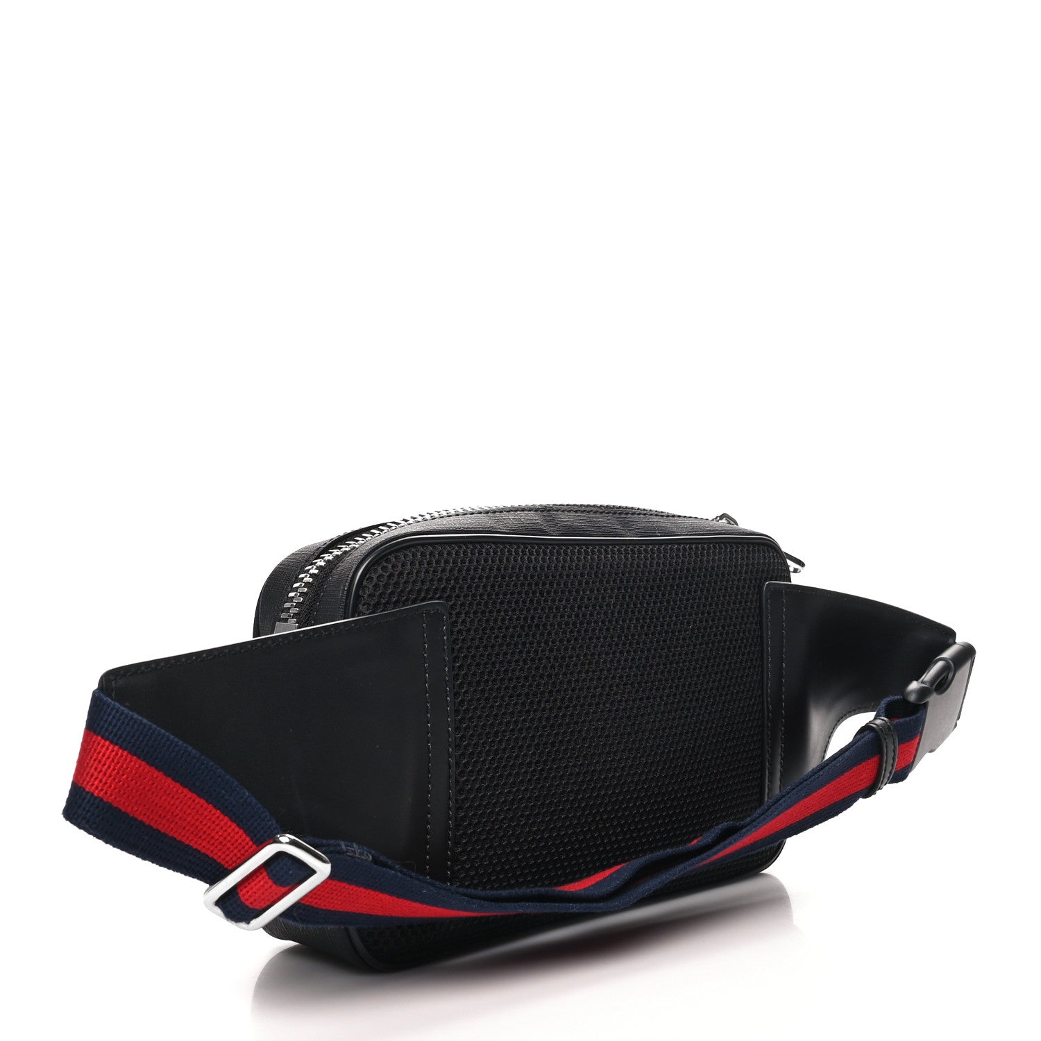 Gucci Soft GG Supreme Monogram Web Belt Bag Black Grey 3 of 12