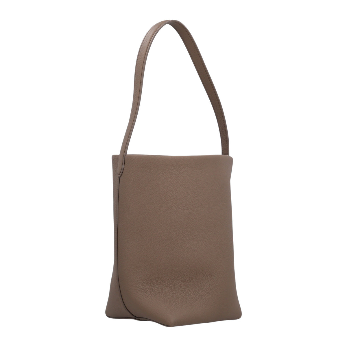Grained Calfskin Medium N/S Park Tote Smoked Taupe