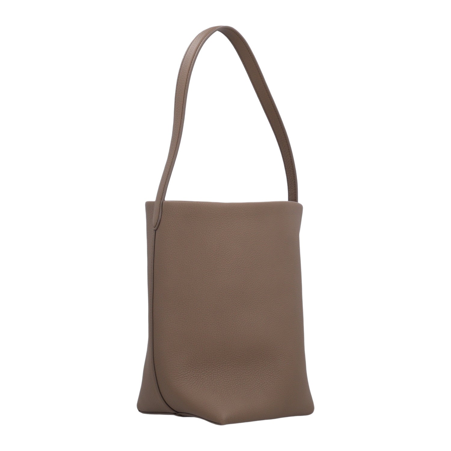 The Row Grained Calfskin Medium N/S Park Tote Smoked Taupe 2 of 9