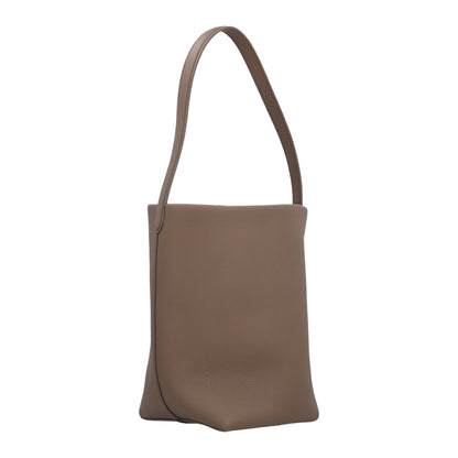 The Row Grained Calfskin Medium N/S Park Tote Smoked Taupe 2 of 9