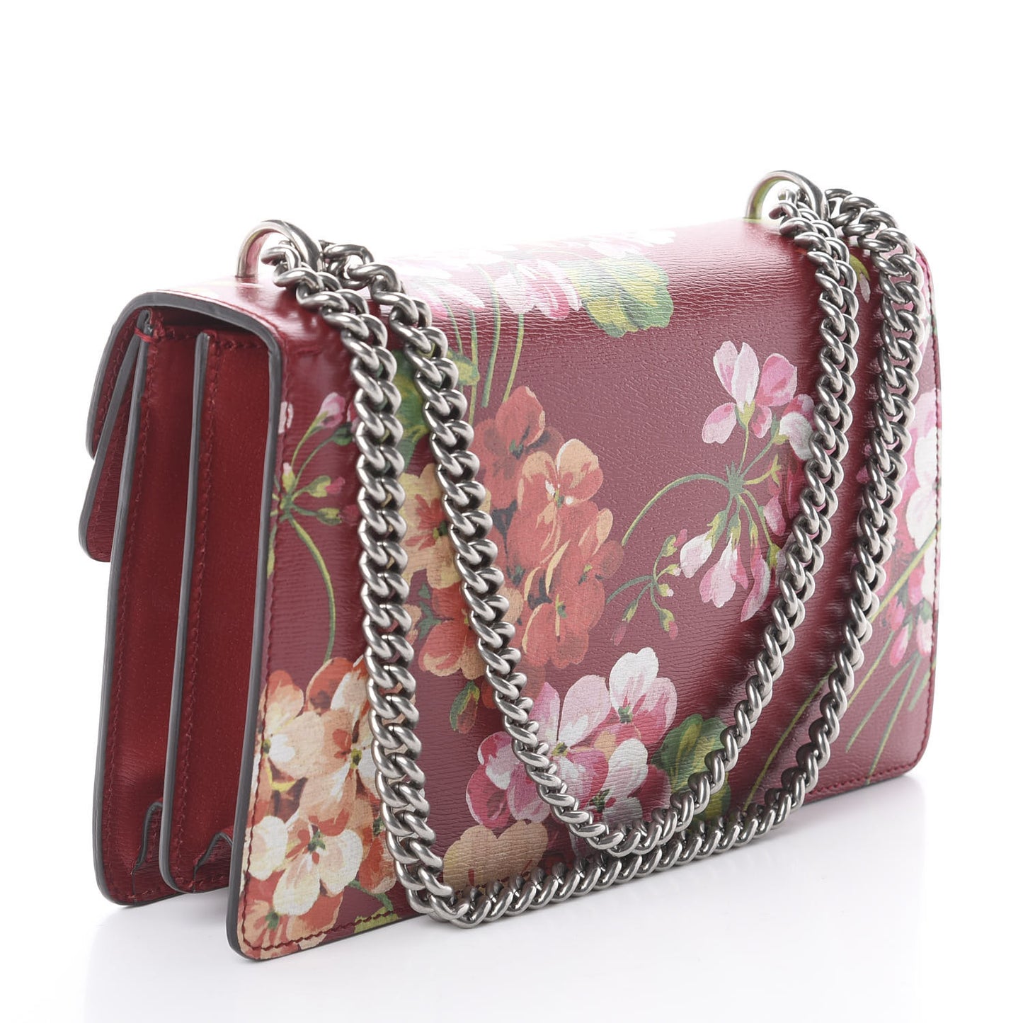 Calfskin Blooms Print Small Dionysus Shoulder Bag Romantic Cherry Multicolor