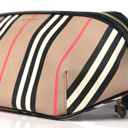 Burberry E-Canvas Icon Stripe Sonny Bum Bag Archive Beige 9 of 10