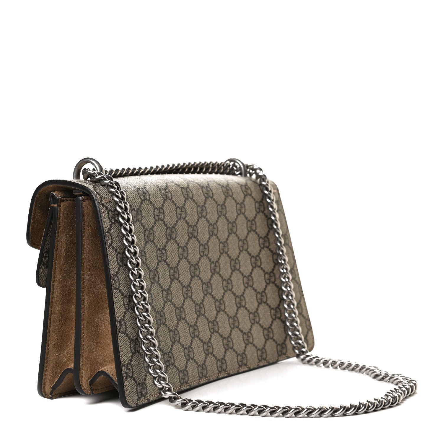 Gucci GG Supreme Monogram Small Dionysus Shoulder Bag Taupe 3 of 12