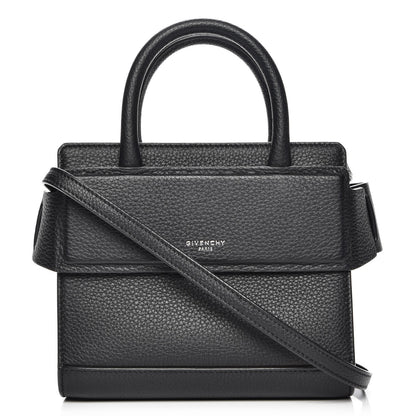 Givenchy Grained Calfskin Nano Horizon Satchel Black 1 of 7