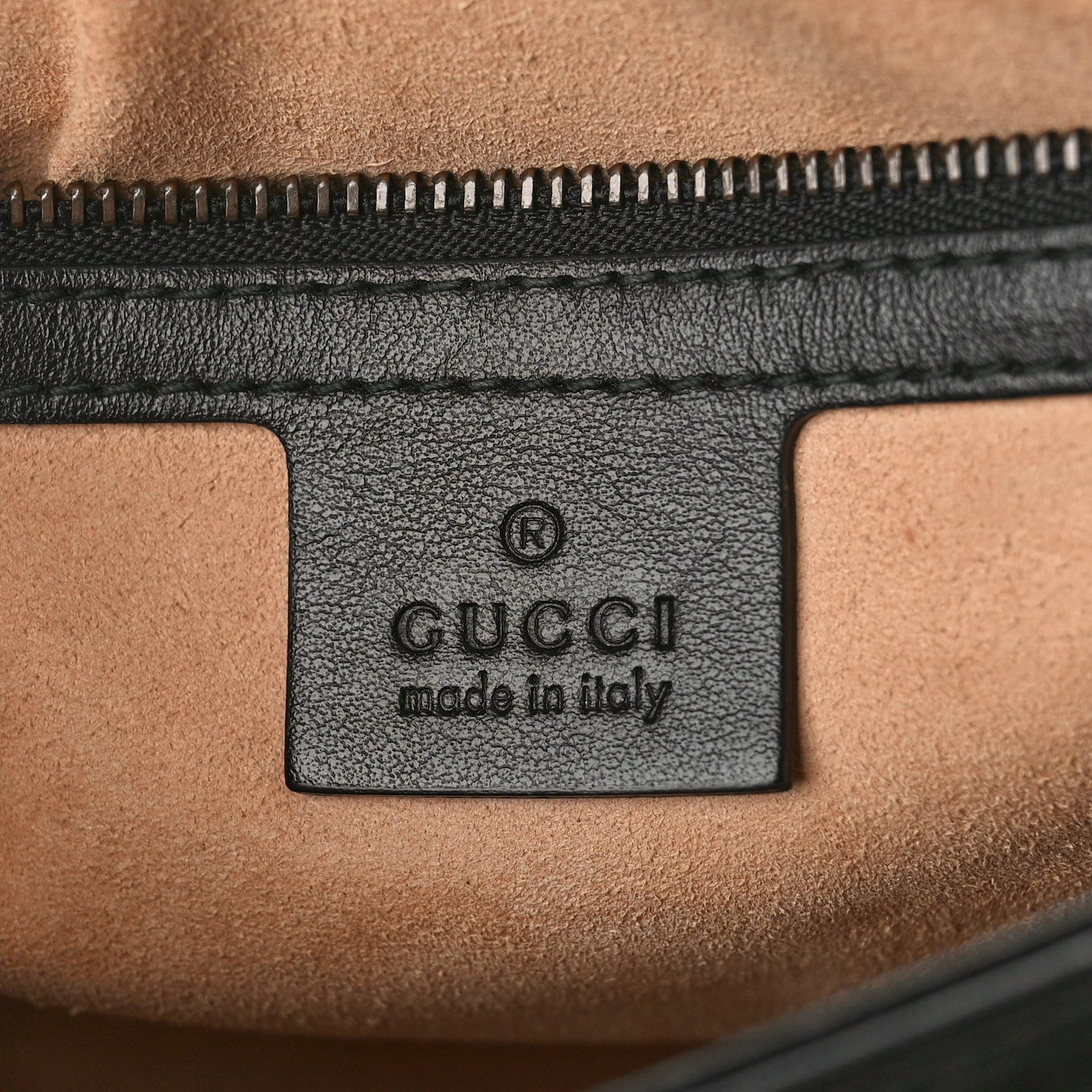Gucci Calfskin Matelasse Small GG Marmont Shoulder Bag Black 6 of 9