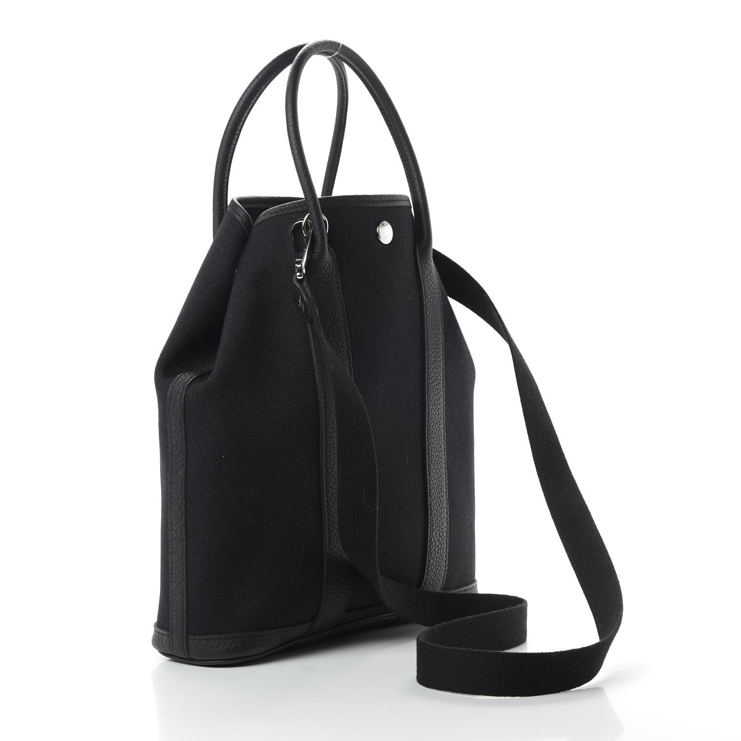 Hermes Toile Militaire Negonda Garden File PM Black 4 of 11