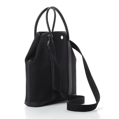 Hermes Toile Militaire Negonda Garden File PM Black 4 of 11