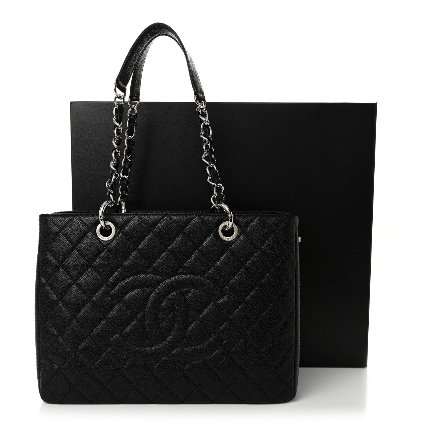 Chanel Caviar Quilted Grand Shopping Tote GST Black 11 of 11