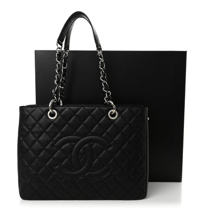 Chanel Caviar Quilted Grand Shopping Tote GST Black 11 of 11