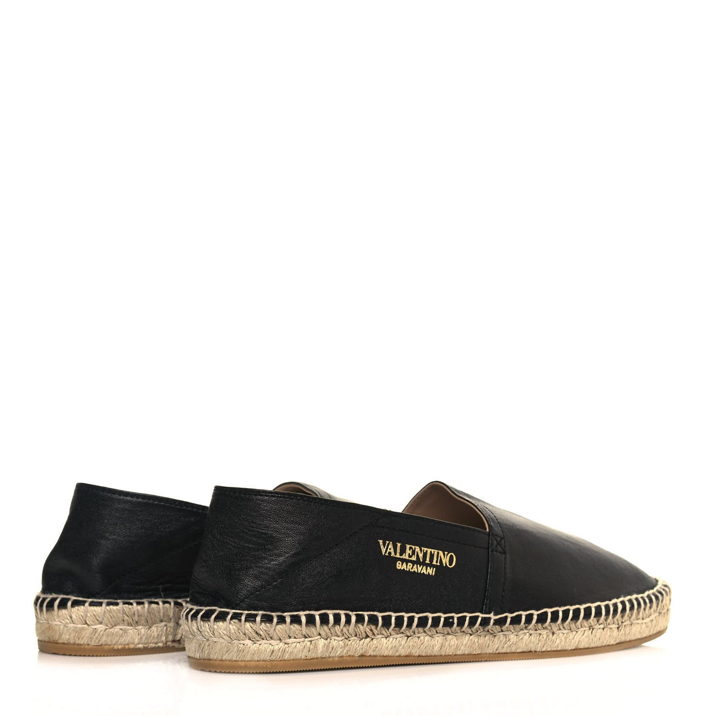 Calfskin Mens Espadrilles 42 Black