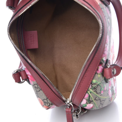 Gucci GG Supreme Monogram Blooms Small Boston Beige Multicolor Dry Rose 5 of 8