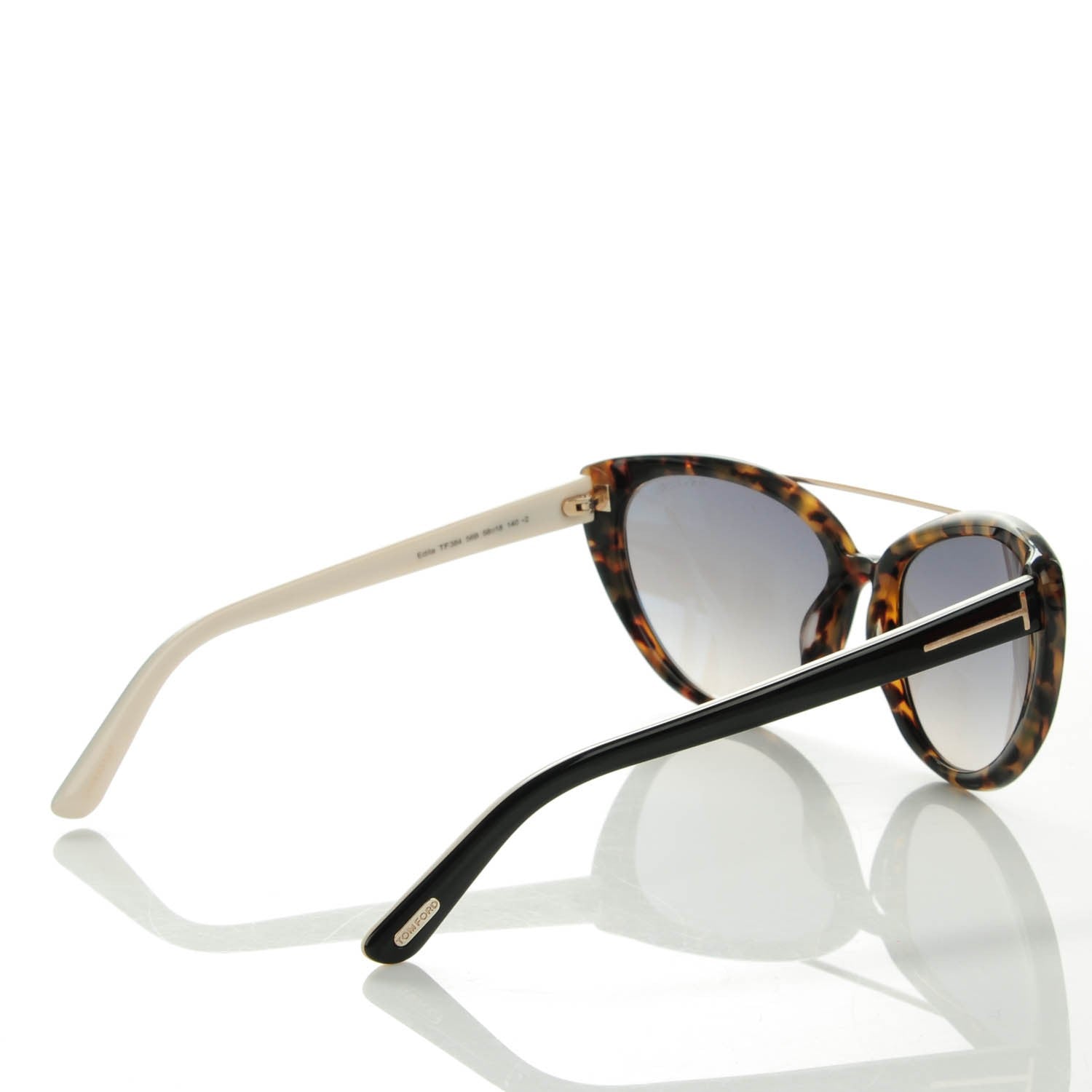 Tom Ford Edita Sunglasses TF384 Havana 3 of 6