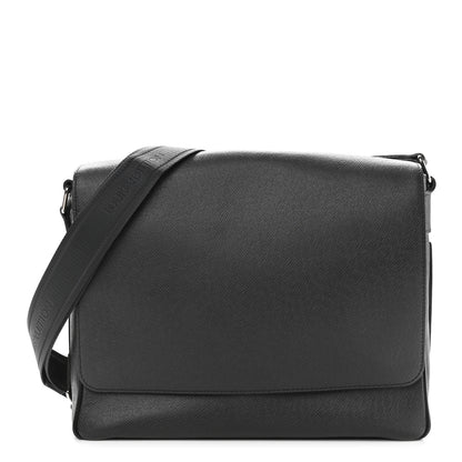 Louis Vuitton Taiga Roman MM Messenger Black 1 of 11