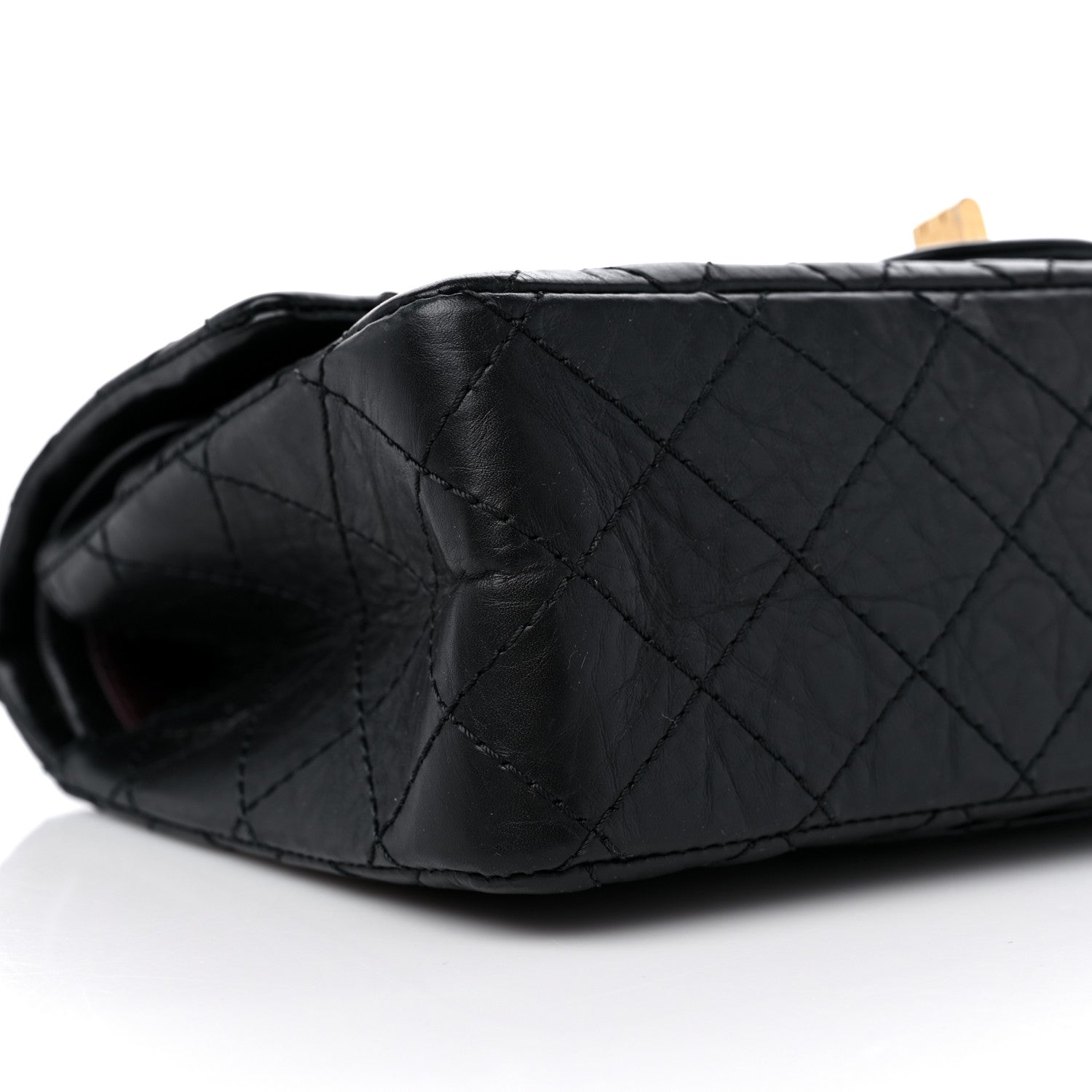 Chanel Aged Calfskin Quilted 2.55 Reissue 225 Flap Black 8 of 9