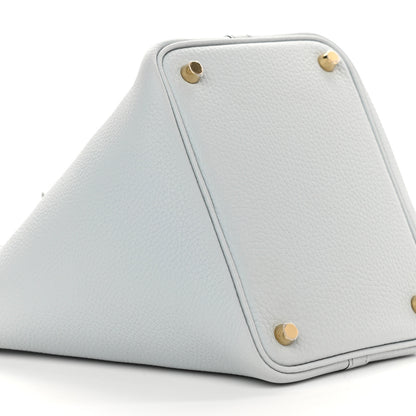 Hermes Taurillon Clemence Picotin Lock 18 PM Bleu Pale 8 of 9