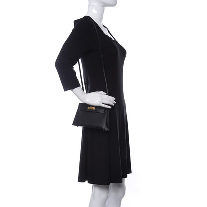 Hermes Epsom Mini Kelly Sellier 20 Black 2 of 11