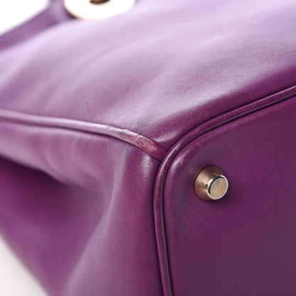Christian Dior Smooth Calfskin Medium Diorissimo Tote Purple 10 of 17
