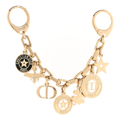 Christian Dior Lacquer 30 Montaigne Bag Charm Gold 1 of 3