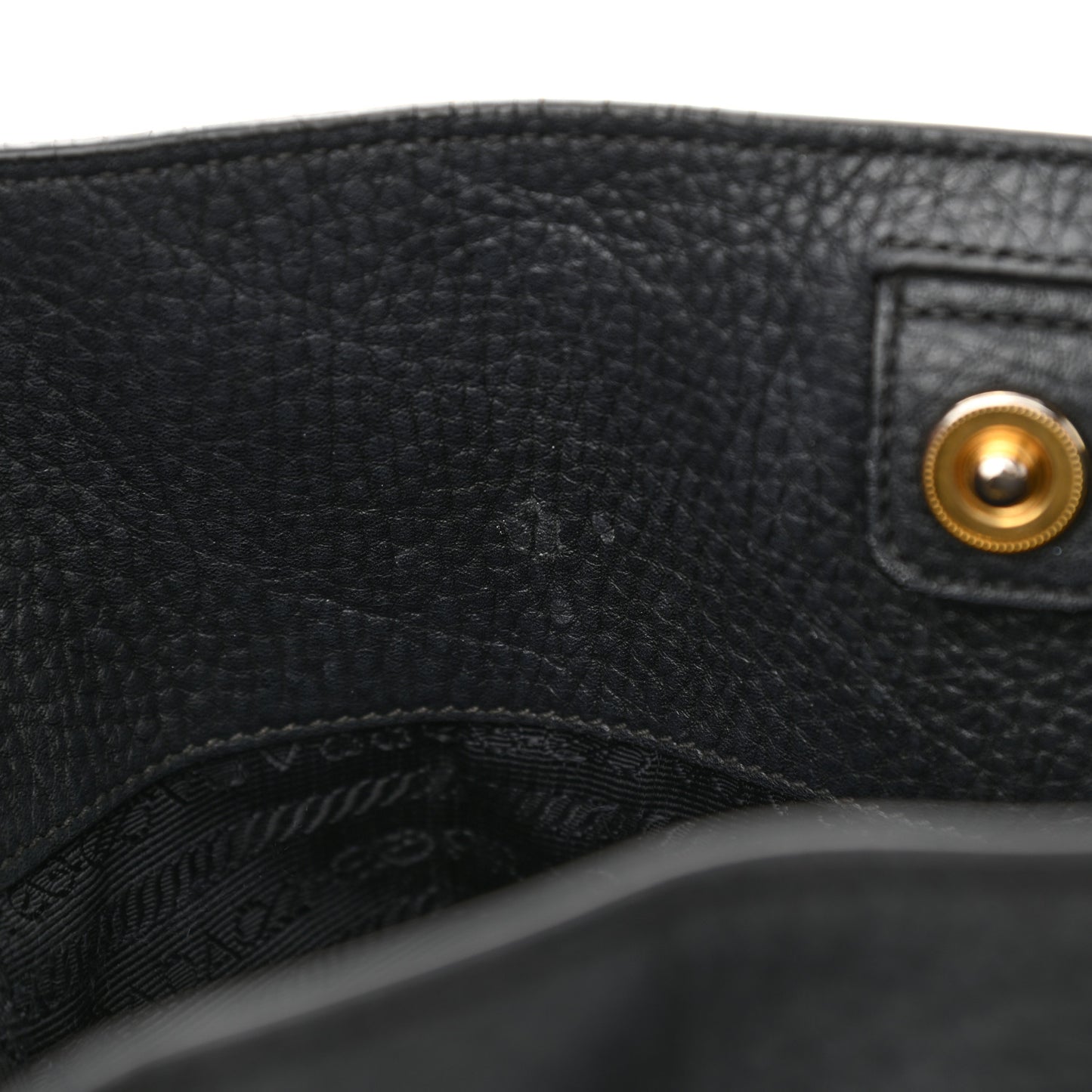 Vitello Daino Side Pocket Tote Black