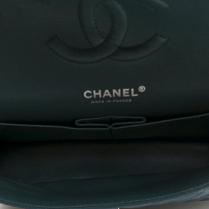 Chanel Caviar Quilted Medium Double Flap Dark Green 5 of 10