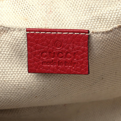 Gucci Pebbled Calfskin Small Soho Disco Bag Vibrant Red 6 of 12