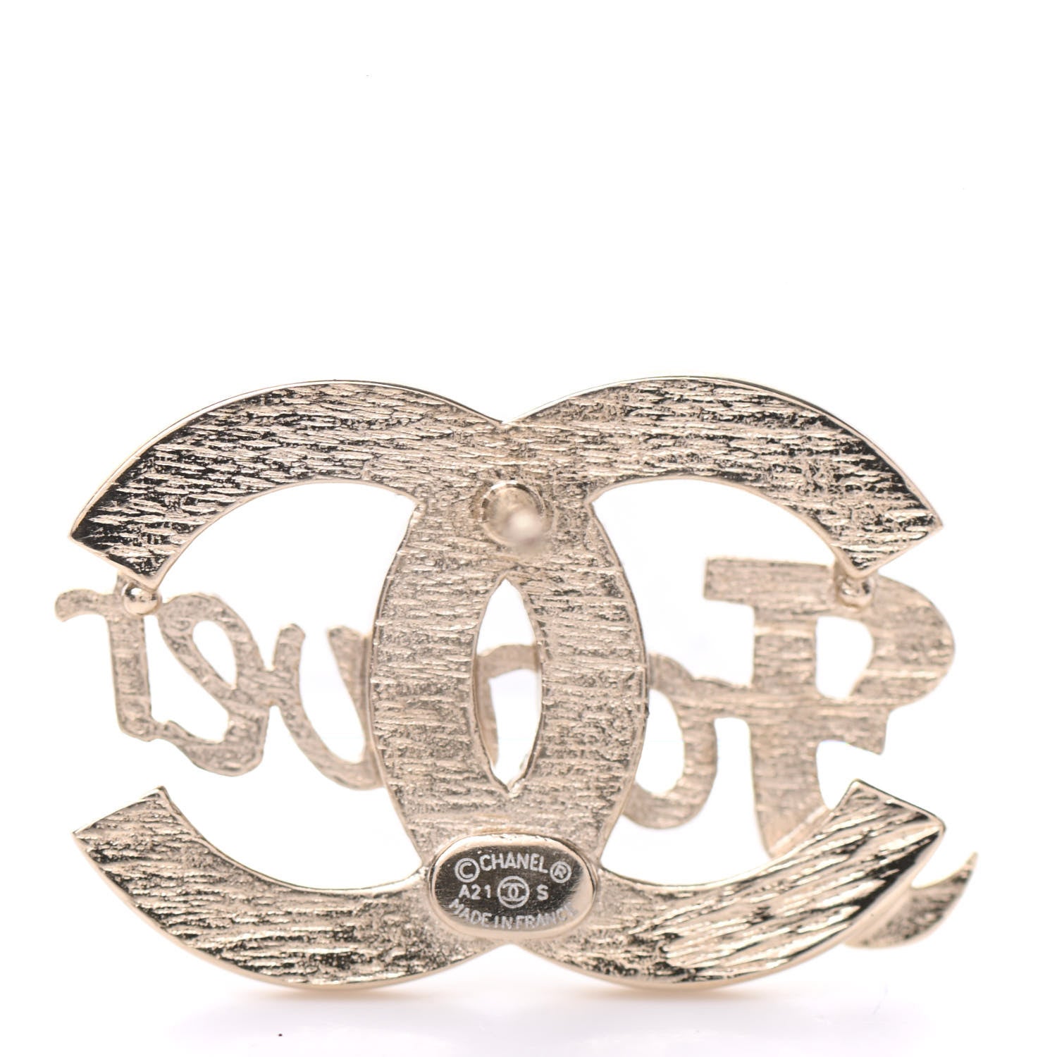Chanel Crystal CC Forever Earrings Gold 4 of 4