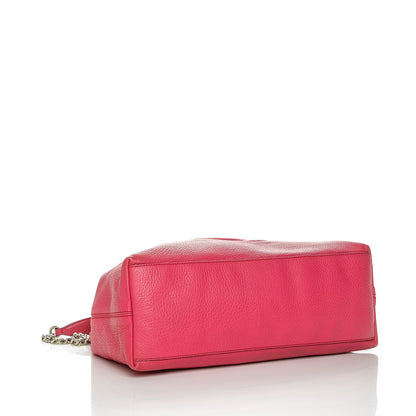 Gucci Pebbled Calfskin Medium Soho Chain Shoulder Bag Pink 4 of 6