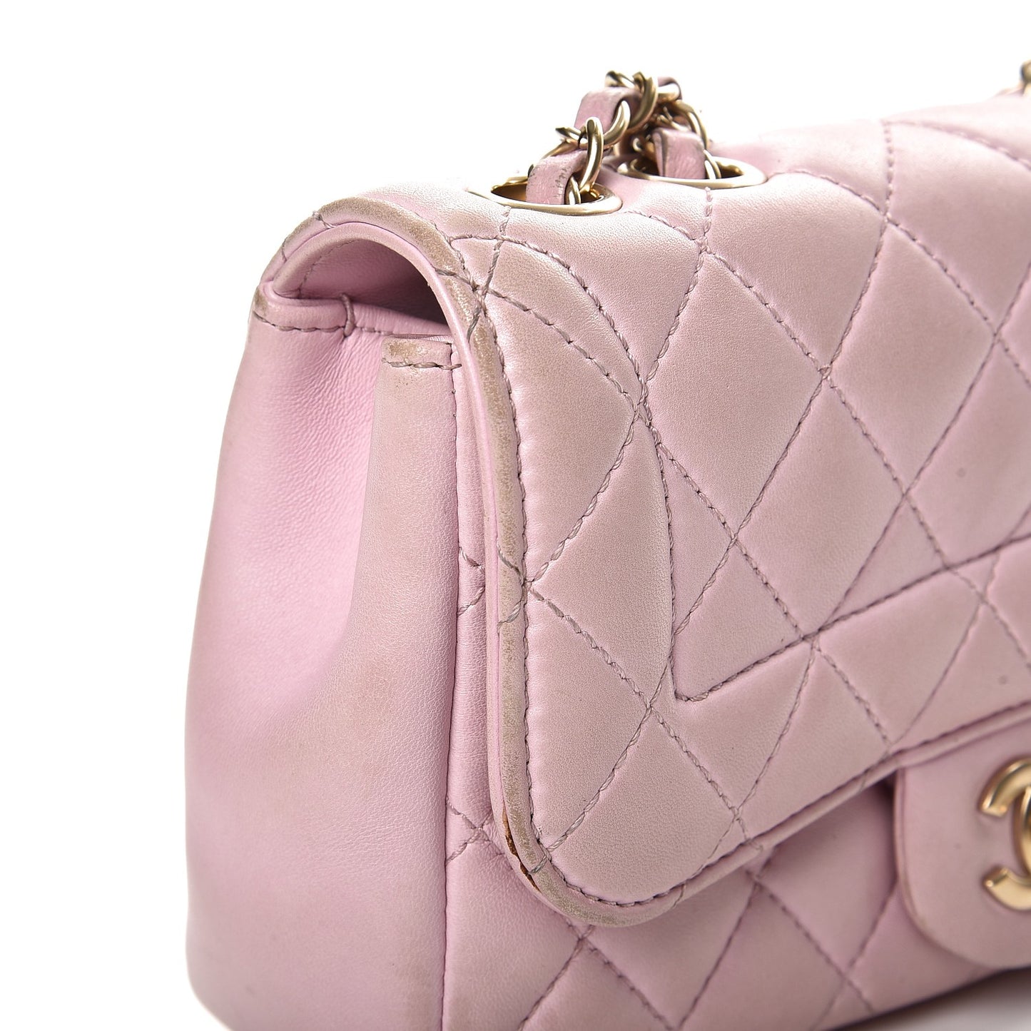Lambskin Quilted Mini Mademoiselle Chic Flap Pink