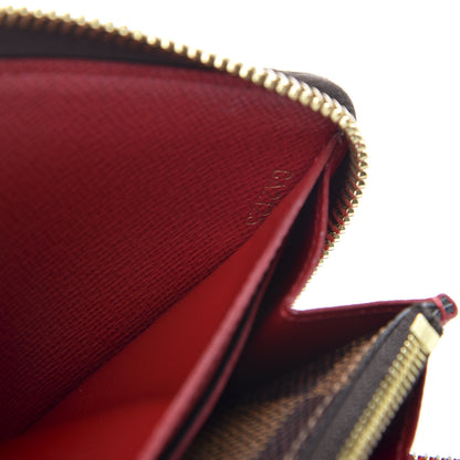 Louis Vuitton Damier Ebene Clemence Wallet Cherry 7 of 7