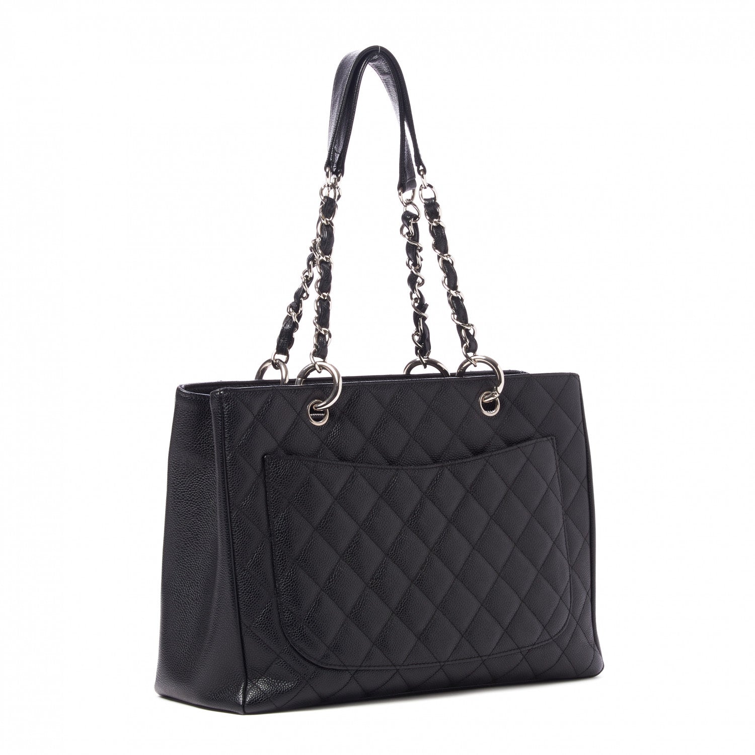 Chanel Caviar Quilted Grand Shopping Tote GST Black 3 of 10