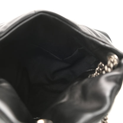Saint Laurent Lambskin Quilted Small Loulou Puffer Monogram Chain Satchel Black 4 of 9