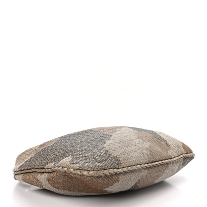 Bottega Veneta Nappa Intrecciato Camo Embroidered Large Veneta Hobo Taupe 4 of 10