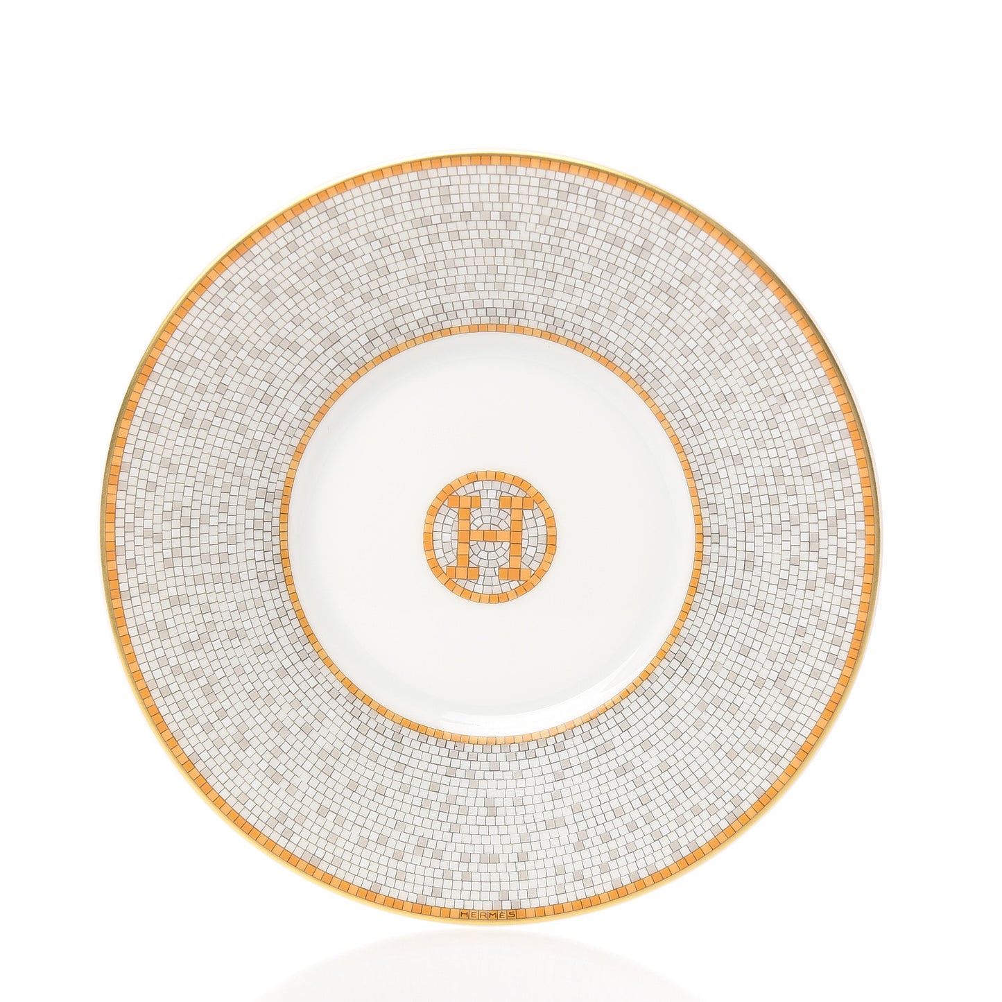 Porcelain Mosaique Au 24 Gold Tea Cup And Saucer Set Of 2