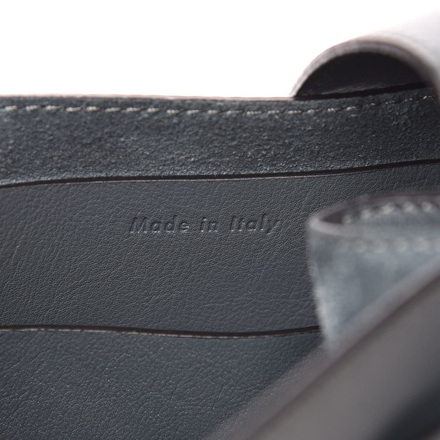 Smooth Calfskin Long Strap Big Bucket Bag Slate