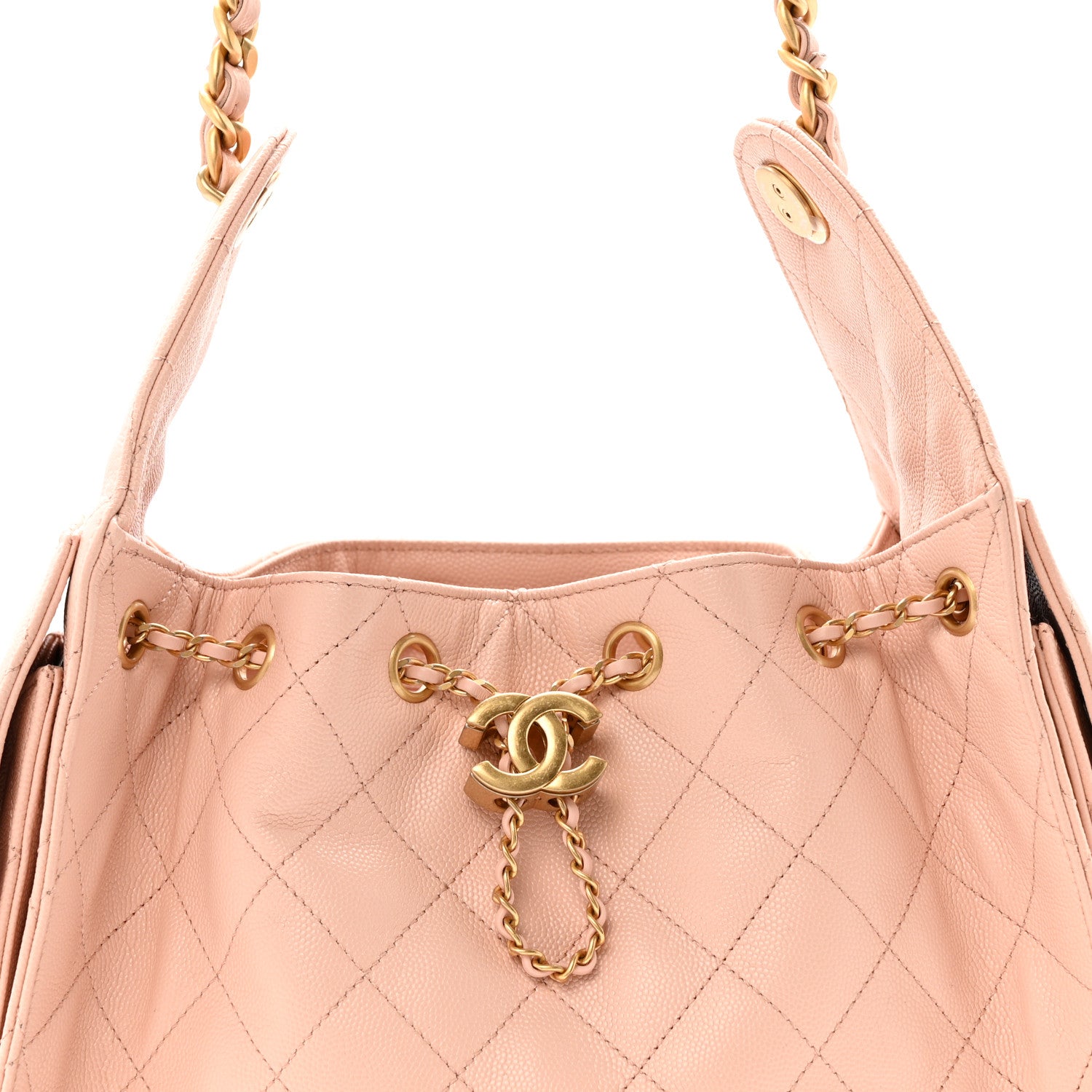 Chanel Caviar Quilted Small Chanel 25 Handbag Light Pink 8 of 13