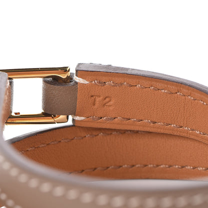 Hermes Swift Rivale Double Tour Bracelet T2 Etoupe 4 of 7