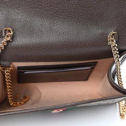 Gucci GG Supreme Monogram Web Mini Rajah Slim Flap Shoulder Bag Beige New Acero 4 of 4